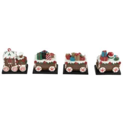 Northlight Set Of 4 Gingerbread Train Christmas Stocking Holders 4.75" 9 Northlight Set Of 4 Gingerbread Train Christmas Stocking Holders 4.75" -Northlight Christmas northlight dw94222 4202 26583.1660758139