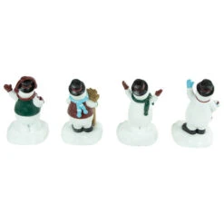 Northlight Winter Ready Glitter Snowman Christmas Stocking Holders - 7" - Set Of 4 -Northlight Christmas northlight dw94224 4 33369.1660844692