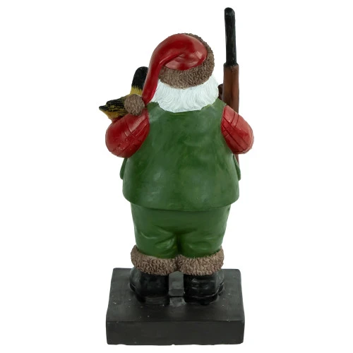 Northlight 8.5" Hunter Santa With Duck Christmas Stocking Holder 6 Northlight 8.5" Hunter Santa With Duck Christmas Stocking Holder - Image 4
