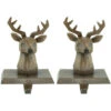 Northlight Set Of 2 Brown Reindeer Head Christmas Stocking Holders 5.75" -Northlight Christmas northlight dw94231 1 updated2023 02844.1689345452