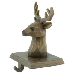 Northlight Set Of 2 Brown Reindeer Head Christmas Stocking Holders 5.75" -Northlight Christmas northlight dw94231 3 55826.1689345452