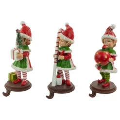 Northlight Standing Christmas Elves Stocking Holders - 8.5" - Set Of 3 -Northlight Christmas northlight dw94236 2 85572.1672391791