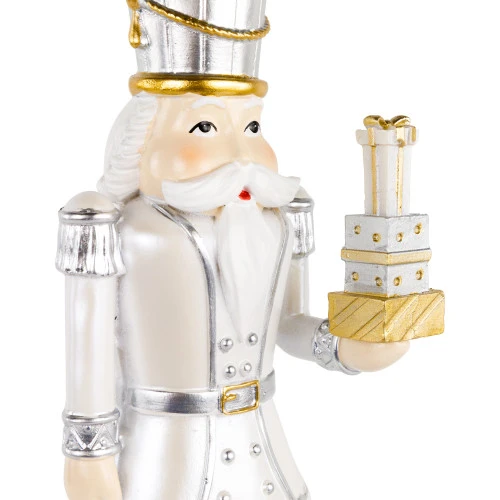 Northlight 13.5" Gold Metallic Christmas Nutcracker With Gifts 7 Northlight 13.5" Gold Metallic Christmas Nutcracker With Gifts - Image 5