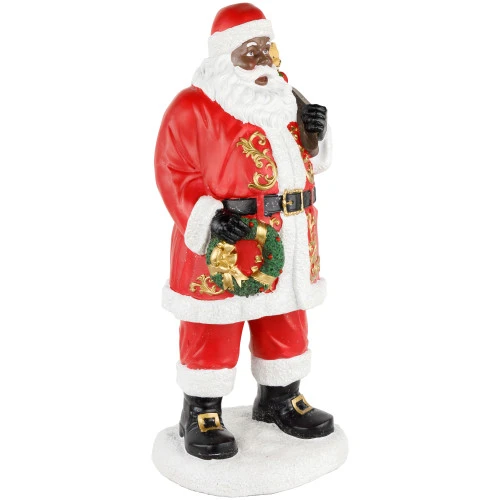 Northlight African American Santa Claus Christmas Figure - 14" 5 Northlight African American Santa Claus Christmas Figure - 14" - Image 3