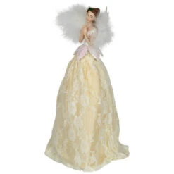 Northlight 10" Champagne And White Angel Christmas Tree Topper, Unlit -Northlight Christmas northlight e27403 02 74067.1704379461