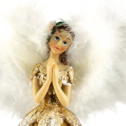 Northlight 10" Gold And White Angel Christmas Tree Topper, Unlit 9 Northlight 10" Gold And White Angel Christmas Tree Topper, Unlit -Northlight Christmas northlight e27404 5 00679.1640647156