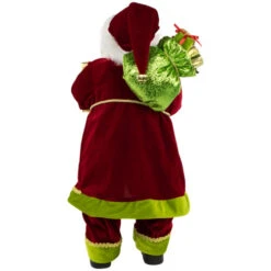 Northlight 24" Red And Bright Green Standing Santa With Presents Christmas Figure -Northlight Christmas northlight e76438 4 02329.1671008553
