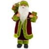 16" Burgundy And Bright Green Santa Claus With Gifts Christmas Figure -Northlight Christmas northlight e76505 1new 89903.1671008555