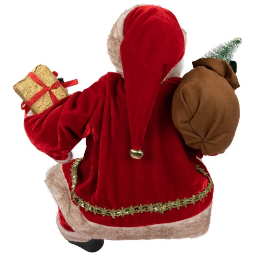 Northlight 24" Sitting Santa Claus With Gift Bag And Presents Christmas Figure 7 Northlight 24" Sitting Santa Claus With Gift Bag And Presents Christmas Figure - Image 5