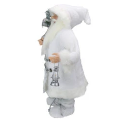 Northlight 24" White Silver Santa Claus With Lantern Christmas Figure 9 Northlight 24" White Silver Santa Claus With Lantern Christmas Figure -Northlight Christmas northlight e76664 1 48708.1665174041