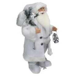 Northlight 24" White Silver Santa Claus With Lantern Christmas Figure 11 Northlight 24" White Silver Santa Claus With Lantern Christmas Figure -Northlight Christmas northlight e76664 3 28543.1665174041