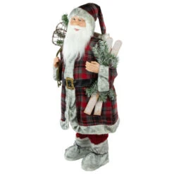 Northlight Alpine Santa Claus With Snowshoes And Skis Christmas Figure - 36" -Northlight Christmas northlight e85378 3new2022 79934.1670872398
