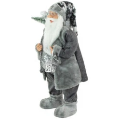 Northlight 24" Gray And White Santa Claus With Lantern Christmas Figure 9 Northlight 24" Gray And White Santa Claus With Lantern Christmas Figure -Northlight Christmas northlight e85385 3 61124.1664466982
