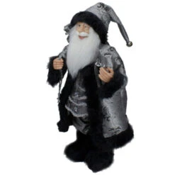 Northlight 24" Silver And Black Santa Claus With Gifts Christmas Figure -Northlight Christmas northlight e85389 4 updated 54800.1599700717