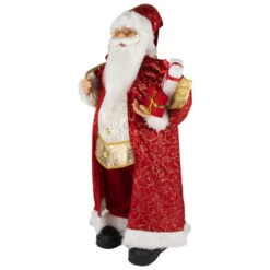 Northlight 32" Red And Gold Santa Claus With Gifts Christmas Figure -Northlight Christmas northlight e88520 2new 64636.1671008211