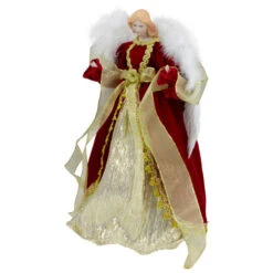 Northlight 14" Red And Gold Traditional Angel Christmas Tree Topper - Unlit 10 Northlight 14" Red And Gold Traditional Angel Christmas Tree Topper - Unlit -Northlight Christmas northlight e90893 3 96285.1604023644