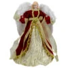 Northlight 14" Red And Gold Traditional Angel Christmas Tree Topper - Unlit -Northlight Christmas northlight e90893 81062.1604023643