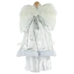 Northlight 18" Lighted White And Silver Angel In A Dress Christmas Tree Topper - Warm White Lights 11 Northlight 18" Lighted White And Silver Angel In A Dress Christmas Tree Topper - Warm White Lights -Northlight Christmas northlight e90897 4new 92958.1666943000
