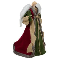 Northlight 18" Green And Brown Angel In A Dress Christmas Tree Topper - Unlit -Northlight Christmas northlight e90899 1 84019.1604023643