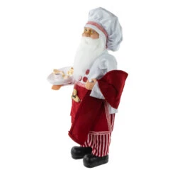 Northlight 16" Chef Santa With Cookies And Napkin Christmas Figure -Northlight Christmas northlight e94083 3 84676.1669970846