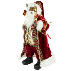 Northlight 24" African American Santa Claus With Gift Bag Christmas Figure -Northlight Christmas northlight e94085 3 99688.1671008560