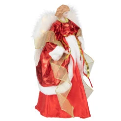 Northlight Angel With Lighted Wings Christmas Tree Topper - 14" - Red And White -Northlight Christmas northlight e94087 3 46056.1667484957