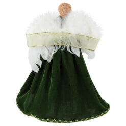 Northlight Angel With Lighted Wings Christmas Tree Topper - 14" - Green And Gold -Northlight Christmas northlight e94089 4 38083.1667484957