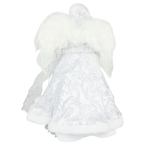 Northlight 14" White Angel With Lighted Wings Christmas Tree Topper 6 Northlight 14" White Angel With Lighted Wings Christmas Tree Topper - Image 4