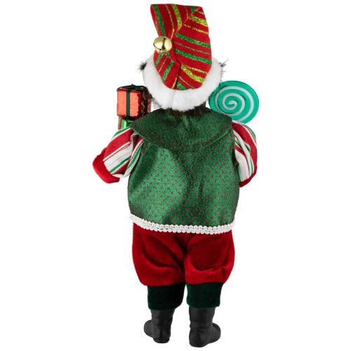 Northlight Lollipop Elf With Gifts Christmas Figure - 12" 7 Northlight Lollipop Elf With Gifts Christmas Figure - 12" - Image 5