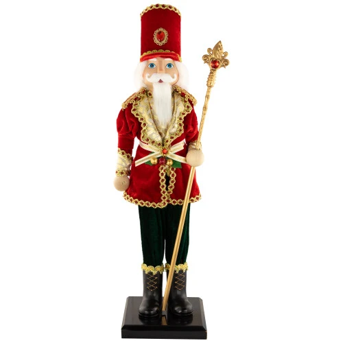 Northlight Jeweled Nutcracker With Scepter Christmas Figure - 22" 4 Northlight Jeweled Nutcracker With Scepter Christmas Figure - 22" - Image 2