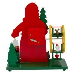 Northlight Santa Claus Wonderland Christmas Musical Decoration - 9.5" - Red And Green -Northlight Christmas northlight f00107 2 62334.1665611938