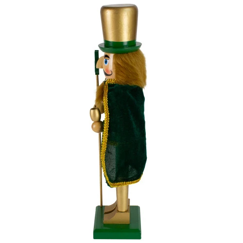 15" Green And Gold Luck Of The Irish Christmas Nutcracker 5 15" Green And Gold Luck Of The Irish Christmas Nutcracker - Image 3