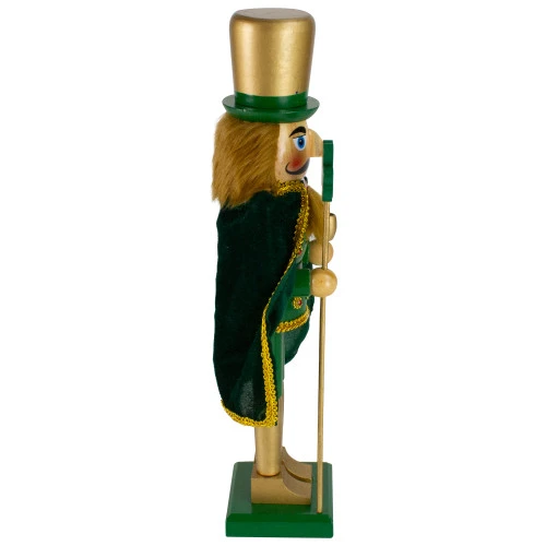 15" Green And Gold Luck Of The Irish Christmas Nutcracker 6 15" Green And Gold Luck Of The Irish Christmas Nutcracker - Image 4
