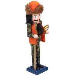Northlight 15" Orange And Green "Gone Hunting" Christmas Nutcracker In Camouflage -Northlight Christmas northlight f85995 3 45350.1664467287
