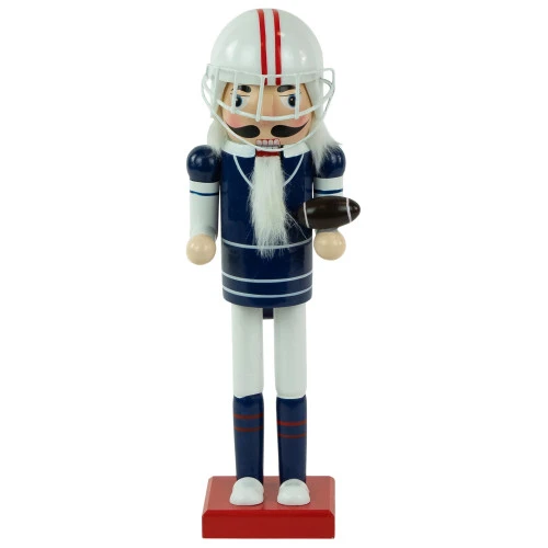 Northlight 14" Red And White Wooden Christmas Nutcracker Football Player 3 Northlight 14" Red And White Wooden Christmas Nutcracker Football Player