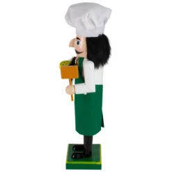 Northlight 14" Green And White Wooden Christmas Nutcracker Pizza Maker -Northlight Christmas northlight f92067 2 81896.1665610756