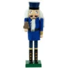 Northlight 14" Blue And Gold Wooden Mail Carrier Christmas Nutcracker -Northlight Christmas northlight f92181 1new 09129.1665610751