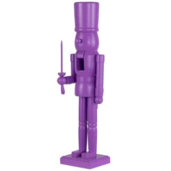 Northlight Nutcracker Soldier With Sword Christmas Figure - 15" - Purple -Northlight Christmas northlight f96455 05 91281.1726712129