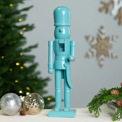 Northlight Nutcracker Soldier With Sword Christmas Figure - 15" - Sky Blue 3 Northlight Nutcracker Soldier With Sword Christmas Figure - 15" - Sky Blue