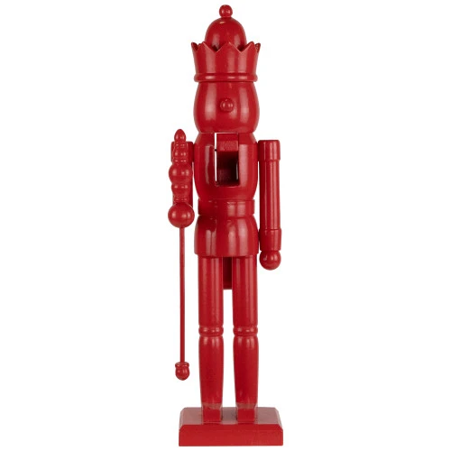 Northlight Nutcracker King With Crown And Scepter Standing Christmas Figure - 15" - Red 4 Northlight Nutcracker King With Crown And Scepter Standing Christmas Figure - 15" - Red - Image 2