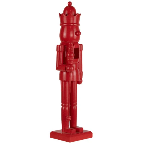 Northlight Nutcracker King With Crown And Scepter Standing Christmas Figure - 15" - Red 5 Northlight Nutcracker King With Crown And Scepter Standing Christmas Figure - 15" - Red - Image 3