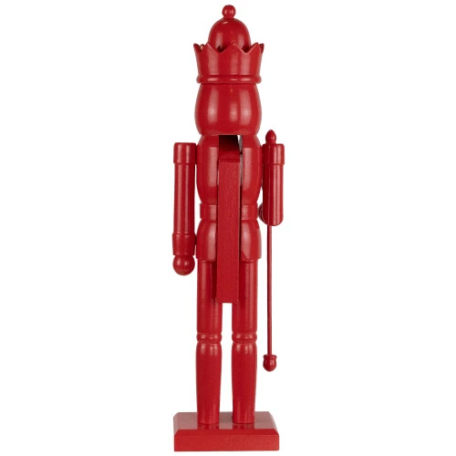 Northlight Nutcracker King With Crown And Scepter Standing Christmas Figure - 15" - Red 10 Northlight Nutcracker King With Crown And Scepter Standing Christmas Figure - 15" - Red - Image 8