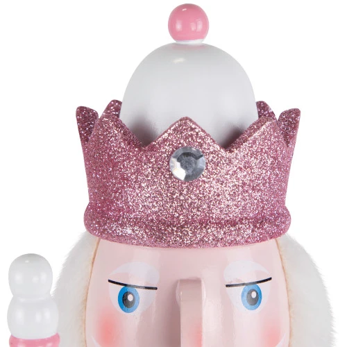 Northlight Jeweled And Glittered Nutcracker King Christmas Figure - 15" - Pink And White 9 Northlight Jeweled And Glittered Nutcracker King Christmas Figure - 15" - Pink And White - Image 7