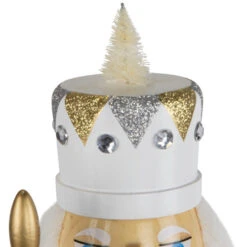 Northlight Glittered Nutcracker With Snowflake Scepter Christmas Figure - 15" - White -Northlight Christmas northlight f96464 05 64876.1726712131