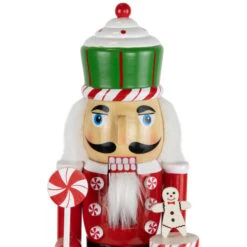 Northlight Peppermint Candy Nutcracker Christmas Figure - 15" - Red And Green -Northlight Christmas northlight f96469 02 79461.1726712131
