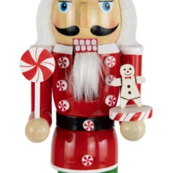 Northlight Peppermint Candy Nutcracker Christmas Figure - 15" - Red And Green -Northlight Christmas northlight f96469 03 50954.1726712129