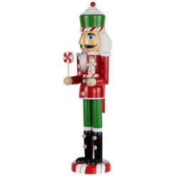 Northlight Peppermint Candy Nutcracker Christmas Figure - 15" - Red And Green -Northlight Christmas northlight f96469 07 52720.1726712129