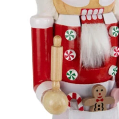 Northlight Baker With Rolling Pin Nutcracker Christmas Figure - 15" - White And Red -Northlight Christmas northlight f96470 03 26215.1726712134