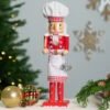 Northlight Baker With Rolling Pin Nutcracker Christmas Figure - 15" - White And Red -Northlight Christmas northlight f96470 styled 01 01084.1726712135