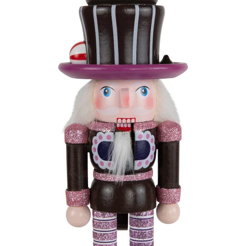 Northlight Cupcake Nutcracker Christmas Figure - 10" - Brown And Pink 7 Northlight Cupcake Nutcracker Christmas Figure - 10" - Brown And Pink - Image 5